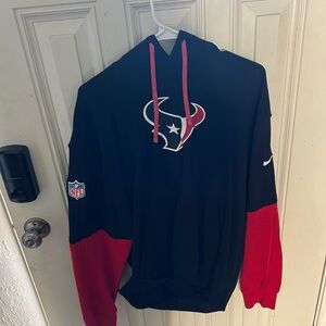 Houston Texans navy blue dress and Red Hoodie